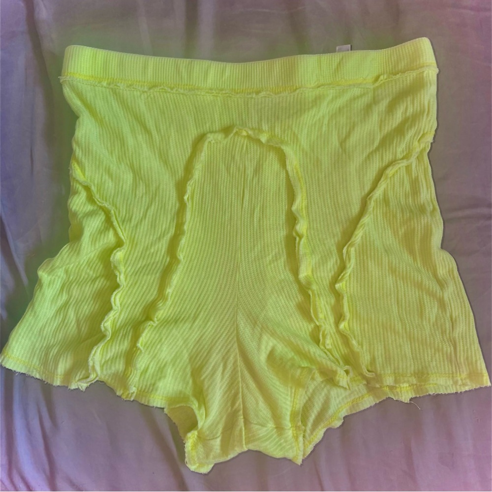 Neon Yellow Out From Under Sweet Dreams PJ Shorts